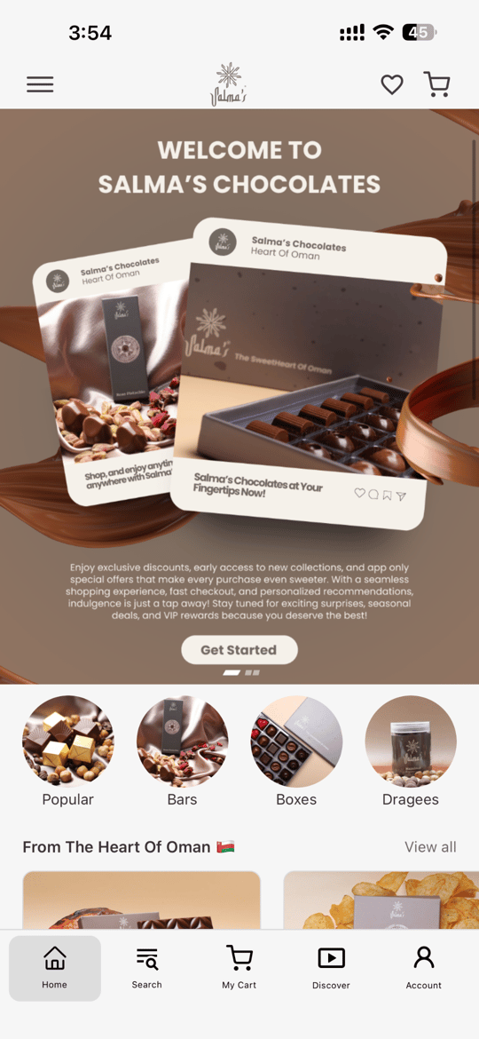 Salma’s Chocolates’s Evlop app