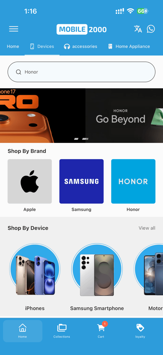 Mobile 2000’s Evlop app