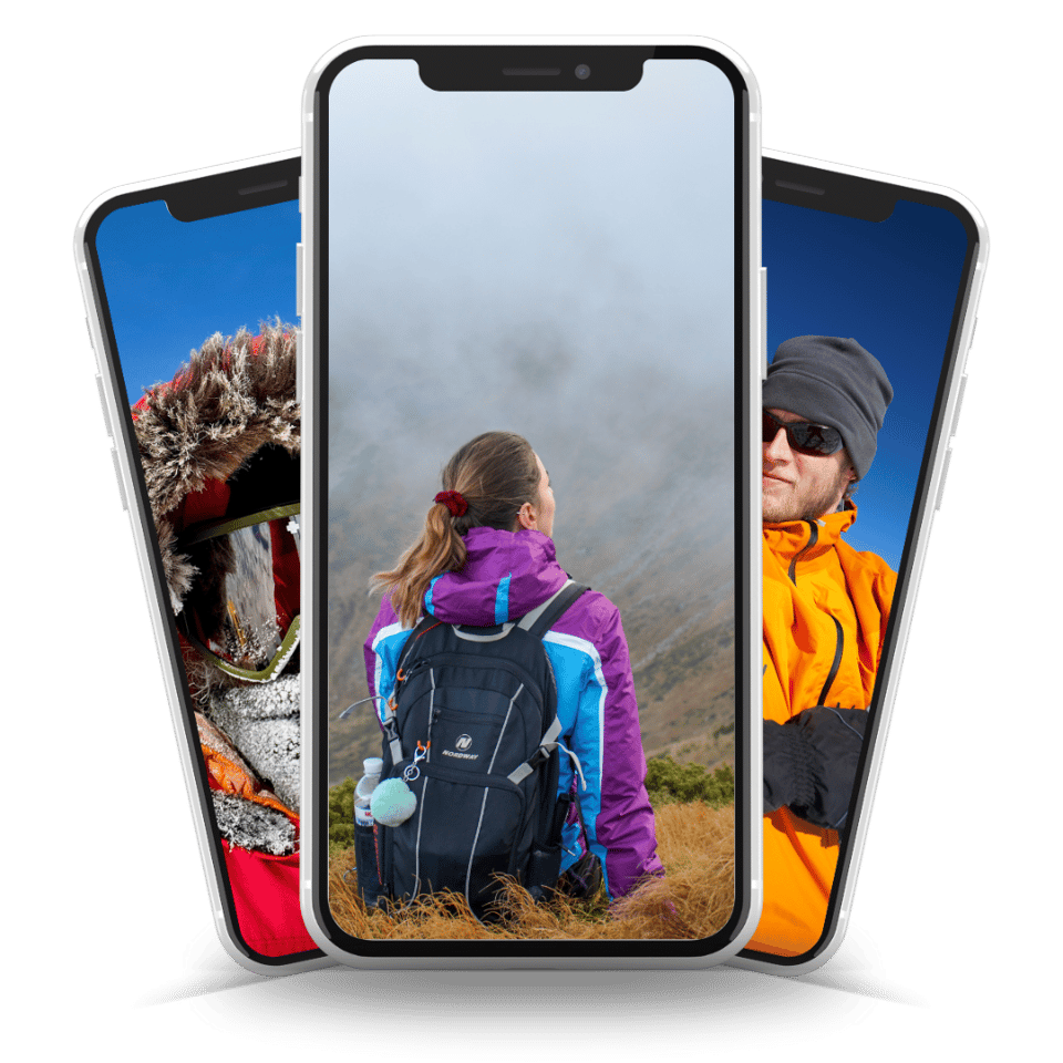Outdoor gear app concept