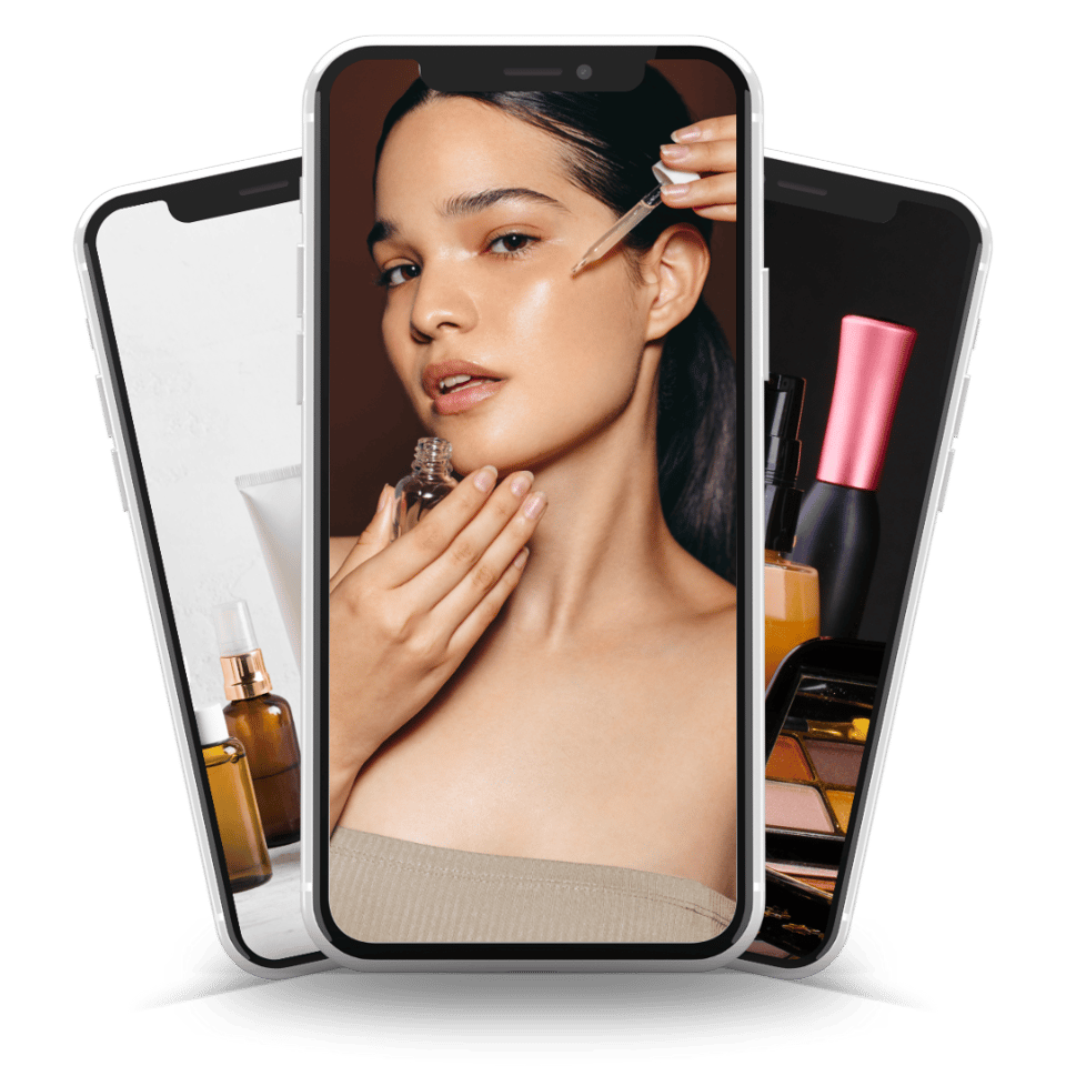 Beauty & cosmetics app concept